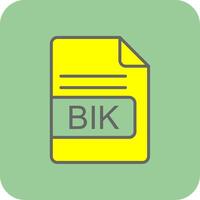 bici file formato pieno giallo icona vettore