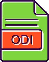 odi file formato pieno design icona vettore