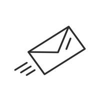 busta, lettera, icona del vettore e-mail. messaggio, sms, posta stile piatto simbolo di struttura vettoriali gratis
