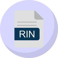 rin file formato piatto bolla icona vettore