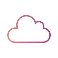 Icona di vettore del cloud