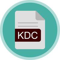 kcc file formato piatto Multi cerchio icona vettore