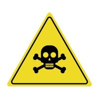 icona simbolo di avvertimento di pericolo vettore