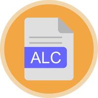 alc file formato piatto Multi cerchio icona vettore