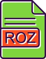 roz file formato pieno design icona vettore