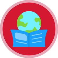 globale formazione scolastica piatto Multi cerchio icona vettore