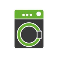 icona isolata dell'elettrodomestico della lavatrice vettore