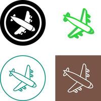 atterraggio aereo icona design vettore