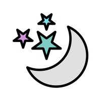 Luna e stelle Vector Icon