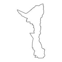 elgeyo marakwet contea carta geografica, amministrativo divisione di kenya. illustrazione. vettore