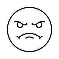 avere un' Guarda a Questo sorprendente icona di arrabbiato emoji, premio vettore