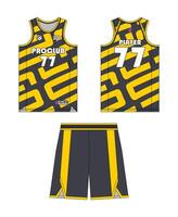maglia pallacanestro modello design. pallacanestro uniforme modello design. concpet design pallacanestro maglia. vettore