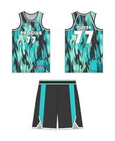maglia pallacanestro modello design. pallacanestro uniforme modello design. concetto design pallacanestro maglia. vettore