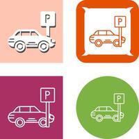 parcheggio icona design vettore