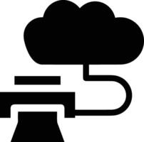 nube icona simbolo Immagine. illustrazione di il ospitando Conservazione design vettore