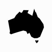 australiano carta geografica su un' bianca sfondo design vettore