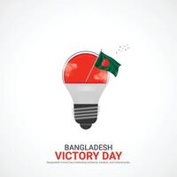 bangladesh vittoria giorno. bangladesh vittoria giorno creativo Annunci design dicembre 16. , 3d illustrazione. vettore