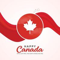 contento Canada giorno. Canada indipendenza giorno creativo Annunci 1 luglio. 3d illustrazione vettore