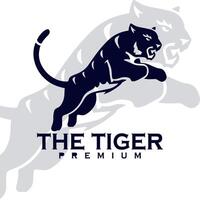 tigre logo animale mascotte cartoni animati illustrazioni vettore