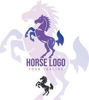 cavallo logo icona modello illustrazione vettore