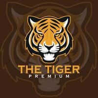 tigre logo animale mascotte cartoni animati illustrazioni vettore