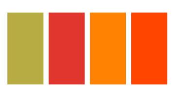 Marrone e arancia colore tavolozza. impostato di luminosa colore tavolozza combinazione nel rgb esadecimale. colore tavolozza per ui UX design. astratto illustrazione per il tuo grafico disegno, striscione, manifesto o atterraggio pagina vettore