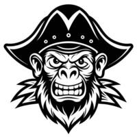 scimmia moscato logo design vettore
