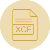 xcf file formato linea giallo cerchio icona vettore