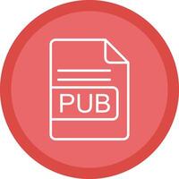 pub file formato linea Multi cerchio icona vettore