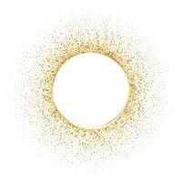 oro luccichio coriandoli puntini astratto cerchio forma vettore