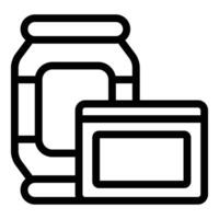 plastica rifiuto segregazione icona schema . riutilizzo microplastica Materiale vettore