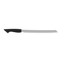 Burja, di fabbricazione giapponese prosciutto coltello piatto design illustrazione isolato su bianca sfondo. un' tradizionale giapponese cucina coltello con un' acciaio lama e di legno maneggiare. vettore