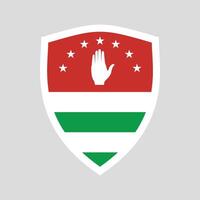 abkhazia bandiera scudo vettore