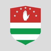 abkhazia bandiera scudo vettore