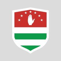 abkhazia bandiera scudo vettore