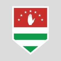 abkhazia bandiera scudo vettore