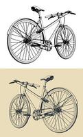 classico bicicletta illustrazioni vettore