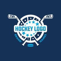 hockey gli sport emblema logo vettore