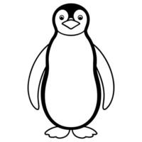 pinguino piatto stile illustrazione vettore