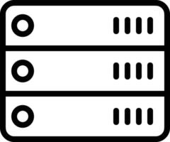 Conservazione dati icona simbolo Immagine per Banca dati illustrazione vettore