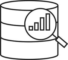 Conservazione dati icona simbolo Immagine per Banca dati illustrazione vettore