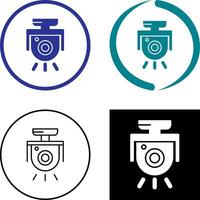 sicurezza telecamera icona design vettore