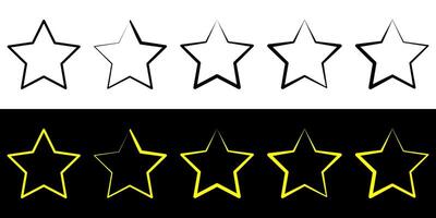 cinque stella valutazione distintivo, revisione valutazione, cliente feedback. vettore