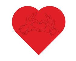 cuore icona, simbolo di amore icona piatto stile moderno design isolato su vuoto sfondo. illustrazione. vettore