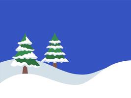 Natale albero neve sfondo illustrazione vettore