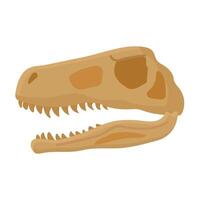 dinosauro fossile icona clipart avatar logotipo isolato illustrazione vettore