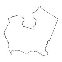 nyeri contea carta geografica, amministrativo divisione di kenya. illustrazione. vettore
