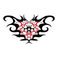 neo tribale y2k tatuaggio, astratto forma. celtico Gotico informatica corpo ornamento forma. vettore
