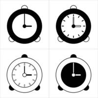 orologio icona illustrazione arte vettore