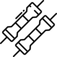 resistore schema illustrazione vettore